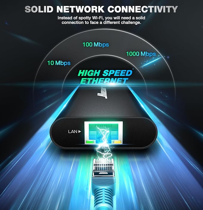 Hiearcool USB C Hub, USBC to 4K@60 Hz HDMI Adapter with 100W PD, 8-in-1 USB-C Dongle Multiport Dock Compatible for MacBook Dell Lenovo HP Laptops-Midnight Black