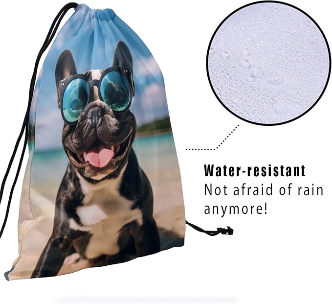 Nerxy Pet Gymnastics Grip Bag Dog Cat Drawstring Grip Bags Puppy Shoe Bag Gym Storage Pouch