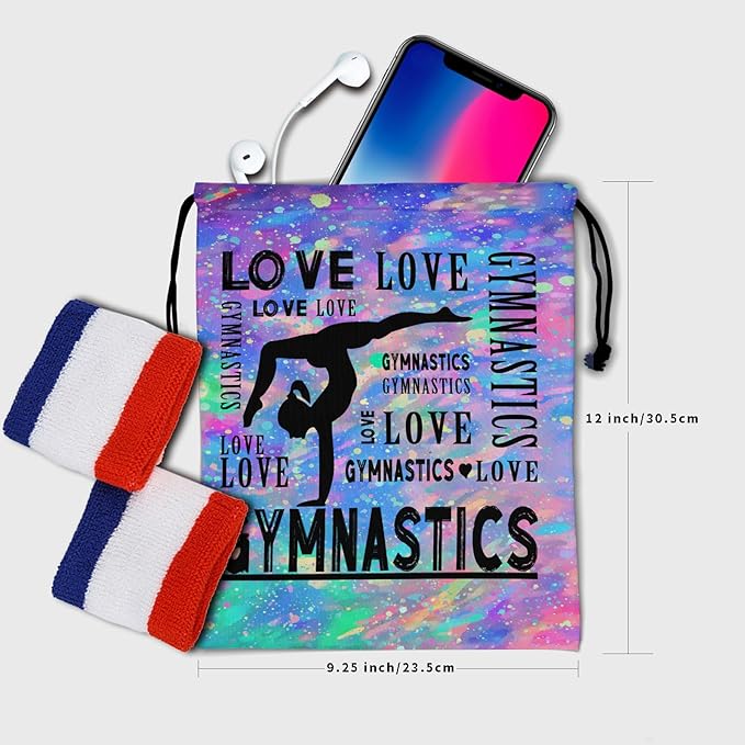Gymnastics Grip Bag for Gymnasts Gymnastic Drawstring Bag Gym Athlete Bag