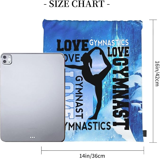 Gymnastics Drawstring Backpack Light Gym String Bag Pink Water Resistant Sackpack Sport Yoga Daypack For Womens Mens