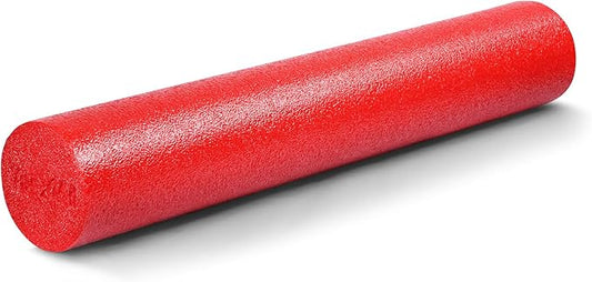 Yes4All Medium Firm Round PE Foam Roller 12, 18, 24, 36 Inches for Pilates, Yoga, Stretching, Balance & Core Exercises