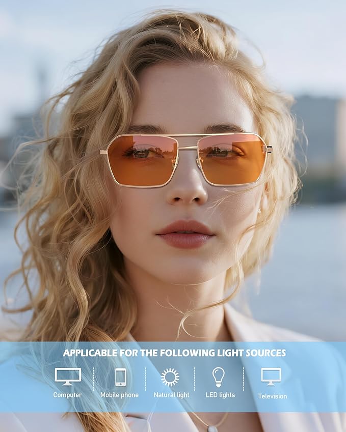 ANYLUV Blue Light Glasses Men/Women, Blue Light Blocking Glasses, Computer Screen Blocker Eyes Protection Glasses
