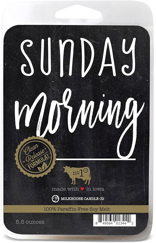 Milkhouse Candle Company, Sunday Morning, Farmhouse Collection, Scented Soy Candle, Mason Jar Candle, Fragrance Wax Melts