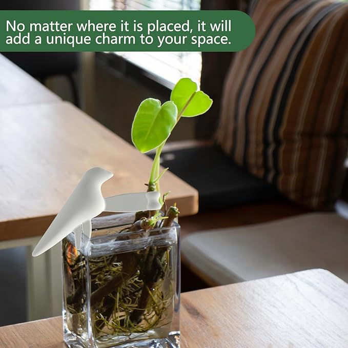 Plant Propagation Station-Plant Support for Cuttings, Shoots, Stems, and Sprouts, Plant Stem Support,Plant Propagation Buddy,2 Cute Gardening Gifts for Women,Propagation Vases for Plants. (2, White)