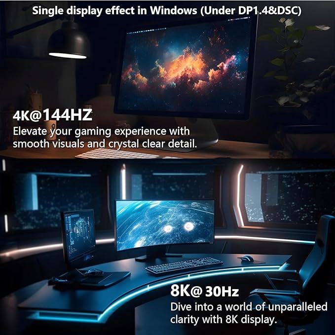 WAVLINK Laptop Docking Station 3 Monitors(Max Resolution: Single 8K or Triple 4K), 11-in-1 USB C Docking Station with 125W PD3.1 Pass-Through, 2*HDMI + DP, for MacBook M1/M2/M3/M4 & Windows, SD/TF