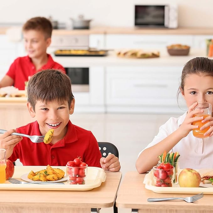 50 Pieces Stainless Steel Forks Silverware Set 6.7 Inches Dinner Flatware Salad Forks Bulk Mirror Polished, Dishwasher Safe, Use for Home, Kitchen and Restaurant