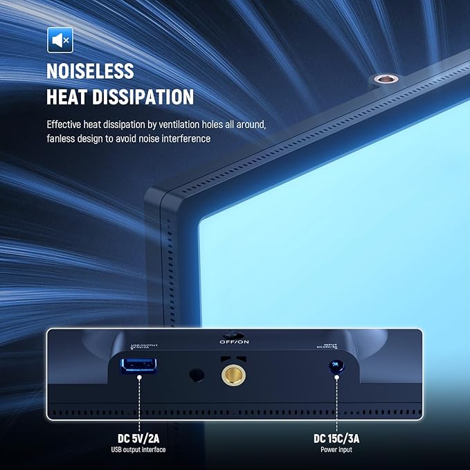 NEEWER GL25C LED RGB Streaming Key Light, APP/PC Control 25W 2500Lux/0.5m 2900K-7000K CRI95+/TLCI97+ Full RGB Dimmable Edge Emitting Silent Webcam Video Light with Desk Stand