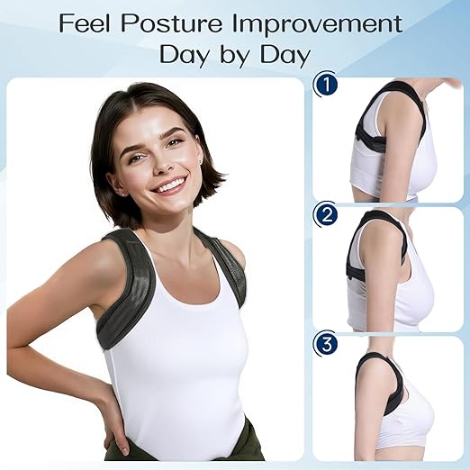 Upper Back Brace Posture Corrector For Women & Men,Back Straightener Posture Corrector For Men, Shoulder Support For Kyphosis,Slouching & Dowagers Hump
