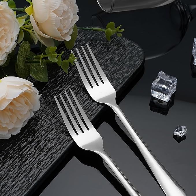 36 PCS Dinner Fork Set - Stainless Steel Silverware Fork 7.1 Inch with Dishwasher Safe Flatware Forks for 36,Table Forks for Home,Kitchen or Restaurant