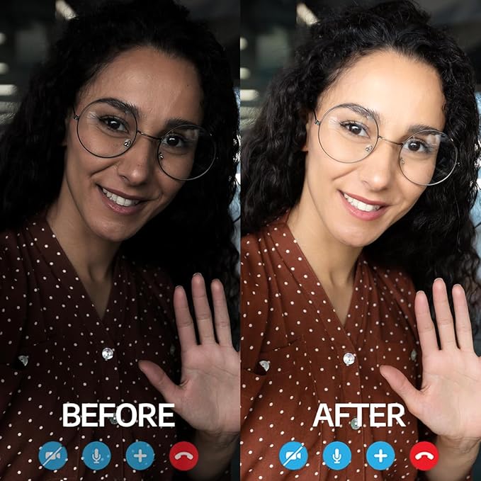 1Unit LitONES Zoom Lighting for Computer, 30 Light Modes, Portable Video Conference Lighting for Laptop, Ring Light for Desk, Zoom Call, Video Call, Video Conferencing, Remote Working Space Gray