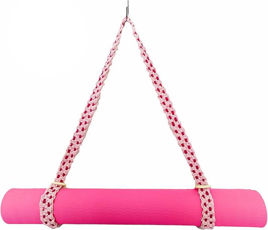 kiido Macrame Yoga Mat Carrying Strap [MAT NOT Included], Hand Woven Multi-use Strap/Carrier for Your Yoga Mat, Exercise Mat