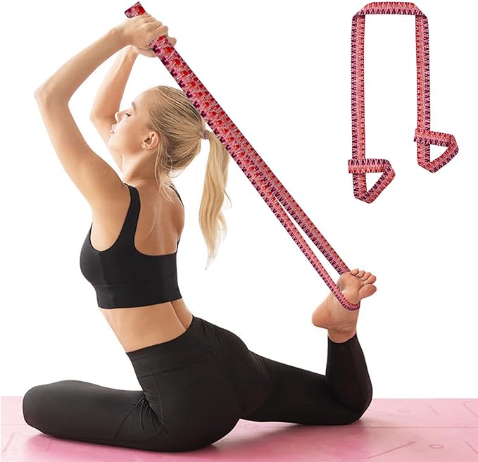 ZOOEASS Yoga Mat Strap, Adjustable Durable Yoga Mat Carrier & Stretching Strap, Multiple Color Choices