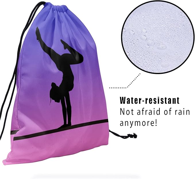 Gymnastics Grip Bag for Gymnasts Gymnastic Drawstring Bag Gym Athlete Bag