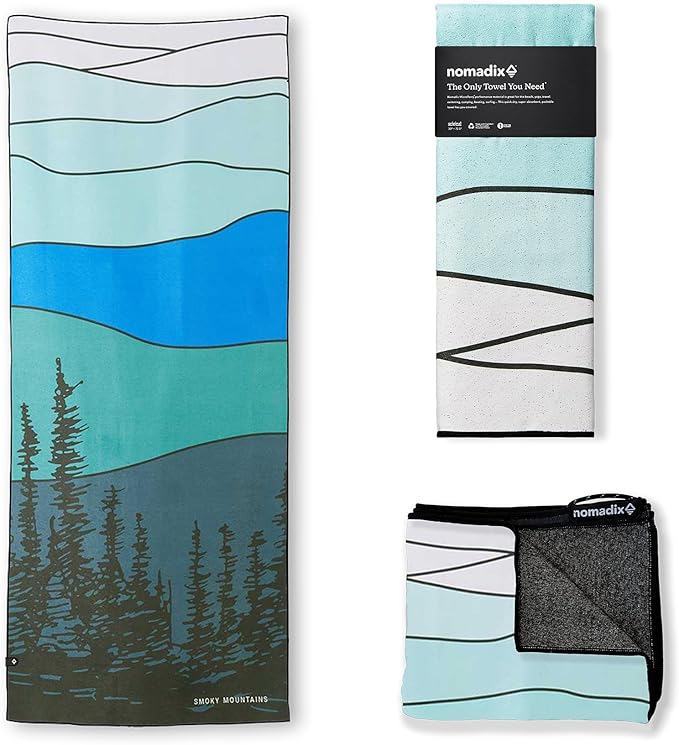 Nomadix Original Towel - Perfect for Beach, Pool, Travel, Camping, Yoga - Made with Recycled Materials - Super Absorbent - Sand Resistant