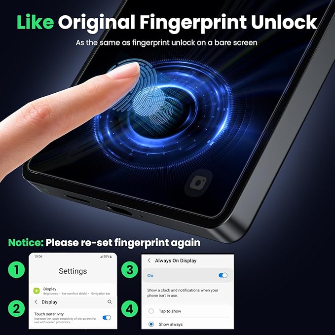 WSKEN for Samsung Galaxy S25 Ultra Privacy Screen Protector - 25 Degree Anti Spy [Fingerprint Unlock Support] Case Friendly Shatterproof Auto Dust Removal Tempered Glass for Galaxy S25 Ultra,2 PCS