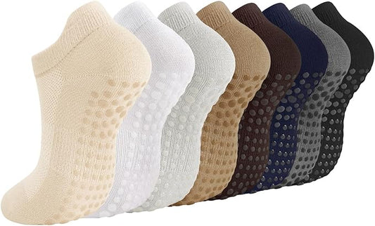 Breslatte Grip Socks Pilates Socks with Grips for Women Non Slip Grippers Womens
