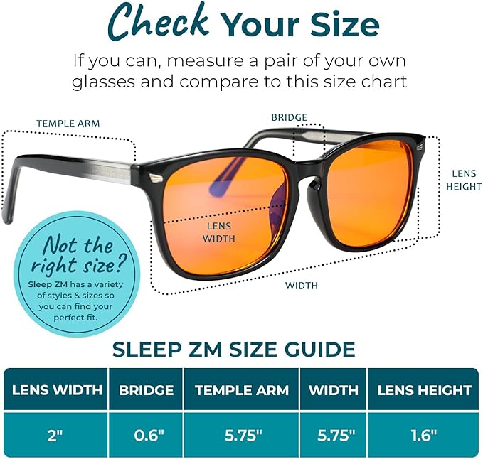 100% Blue Light Blocking Glasses - Women + Men - Better Sleep - Anti Eye Strain Protection - Computer Screens Gaming