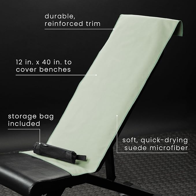 S&T INC. Gym Travel Towel, 1 Pack, Cooling Towels for Camping, Yoga, Home and Gym Bag, 1 Storage Bag Included, 12 Inch x 40 Inch, Microfiber, Sage Green