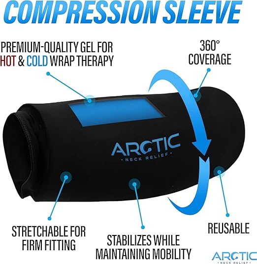 Two Pack | Elbow Ice Pack Wrap & Knee Ice Pack Wrap - Reusable Gel Ice Sleeves, Leg Ice Compress, Arm Ice Sleeve, Elbow Ice Compression Wrap - Cold and Heat Therapy for Injuries