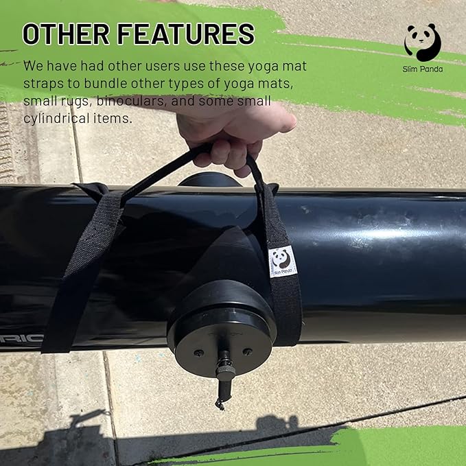 Slim Panda Yoga Mat Straps for Carrying, Adjustable Yoga Mat Carrier, Yoga Mat Sling(Yoga Mat Not Included)