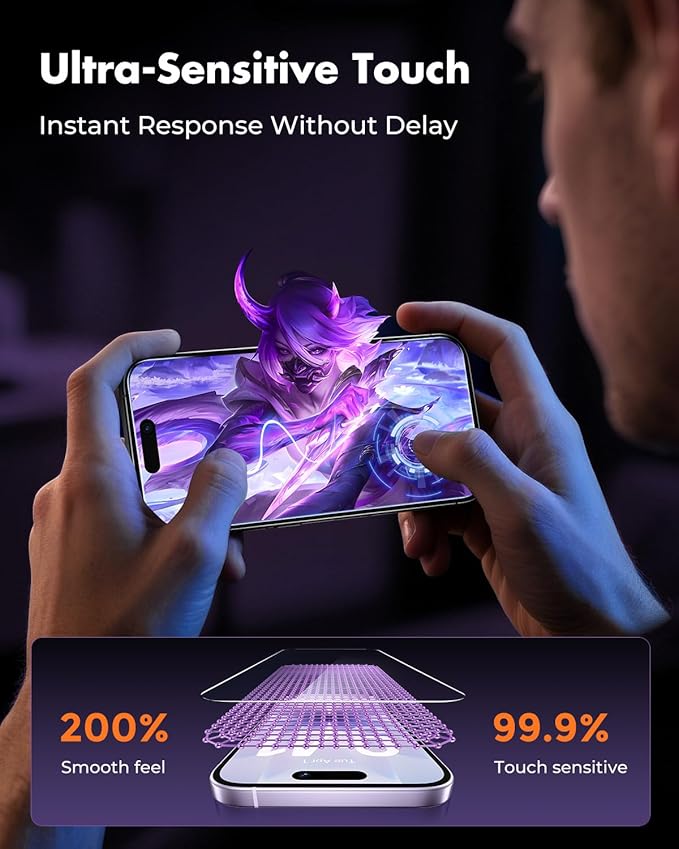 UNBREAKcable 3-Pack Screen Protector for iPhone 17, Double Shatterproof Tempered Glass [Easy Installation Frame] [9H Hardness] [99.99% HD Clear] [Case Friendly] for iPhone 6.3 inch