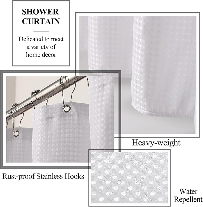 21 Pcs Bathroom Accessory Set with Waterproof Shower Curtain and Non Slip Mat,Resin Bath Set with Toothbrush Holder and Lotion Soap Dispenser,Bathroom Countertop Organizer Set for Home Apartment