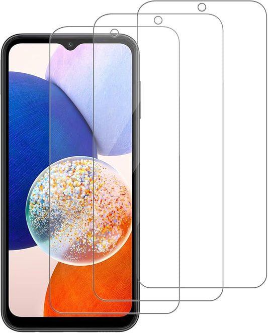 3 Pack for Samsung Galaxy A14 5G Tempered Glass Screen Protector, Scratch-Proof, Bubble-Free,HD Transparent, 9H Hardness,Bubble Free,Case Friendly