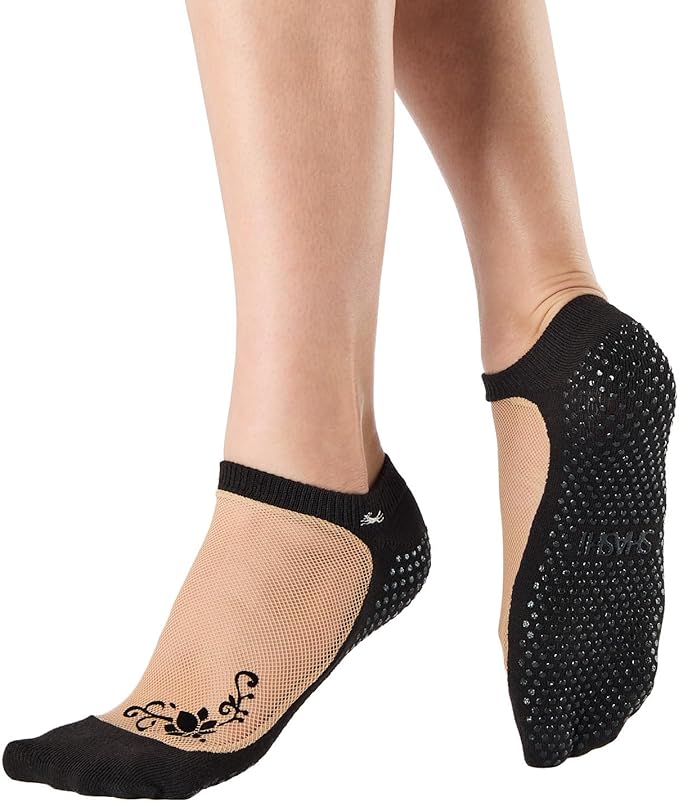 SHASHI Mesh Socks for Women – Stylish, Full-Coverage Non Slip Socks for Barre, Yoga and More