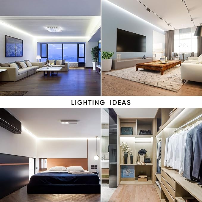 Shine Decor LED Strip Light 150FT 120VAC, Super Bright 19012 Lumens Dimmable, IP65 Waterproof for Outdoor Indoor, 6500K Cool White Every 1.6ft Cuttable Proselect Lighting Strip, 6x10mm ETL Listed