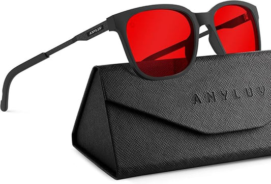 ANYLUV Blue Light Glasses for Men, Computer Gaming Glasses men, Stylish Anti Eyestrain Blue Light Blocking Glasses Men