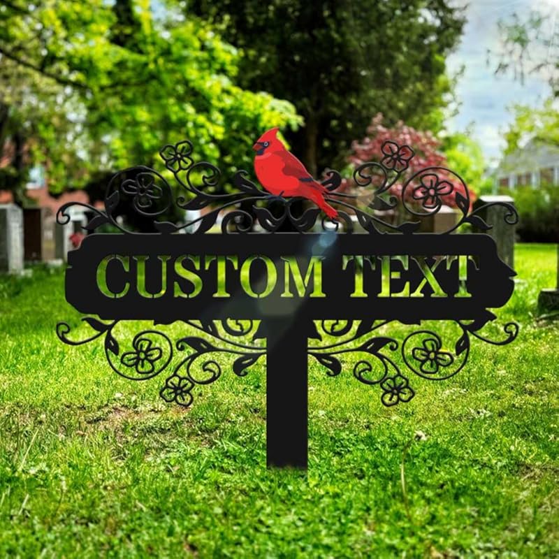 Personalized Metal Garden Signs, Custom Name Yard Stake Sign for House Outdoor Outside Decorative, Lawn Patio Decorations Gardening Enthusiasts Grandmothers Gift