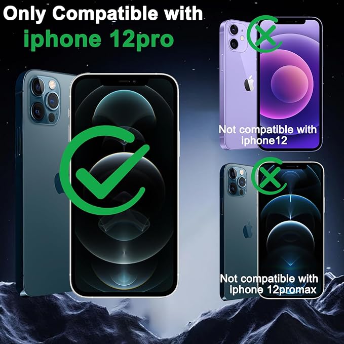 Glass Screen Protector for iPhone 12 Pro 6.1 inch[2 Pack][Easy Installation],with 2 Camera Lens Protectors,HD Clear Full Screen Tempered Glass,Case Friendly