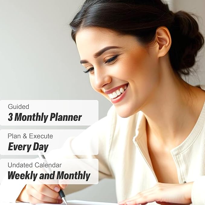 SMART ADHD PLANNER - Adhd Daily Planner - A Self Care Personal Gratitude Journal to Increase Productivity Weekly & Monthly Undated Planner for Women and Men, Vision Board & Organizer + Stickers