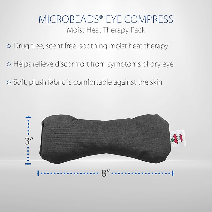Core Products MicroBeads Eye Compress Moist Heat Therapy Pack - Gray