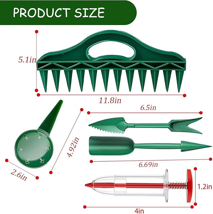 Seed Spreading Tool, Handheld Seed Planter Tool Seed Dibber,2025 Upgraded Seed Dispenser Set,Multifunctional Seed Spacer,Mini Seed Dispenser for Small Seeds,Gardening Tools