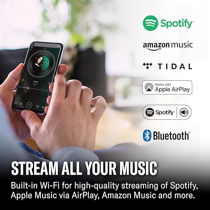 Yamaha True X Bar 50A Dolby Atmos Sound Bar with Wireless Subwoofer, Wi-Fi, Music Streaming, Optional Wireless Surrounds (Black)