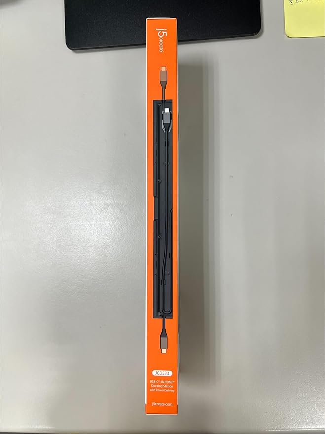 j5create USB-C 4K HDMI Docking Station (9-in-1), 4K HDMI, 5Gbps USB-A x3, Card Reader, PD 100W, Gigabit Ethernet, Combo Audio Jack, for MacBook, and Windows USB-C Laptop (JCD533)