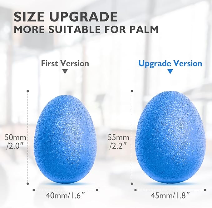 Peradix Hand Grip Strength Trainer, Stress Relief Ball for Adults and Kids, Wrist Rehab Therapy Hand Grip Equipment Ball Squishy Tools - Set of 3 Finger Resistance Exercise Squeezer