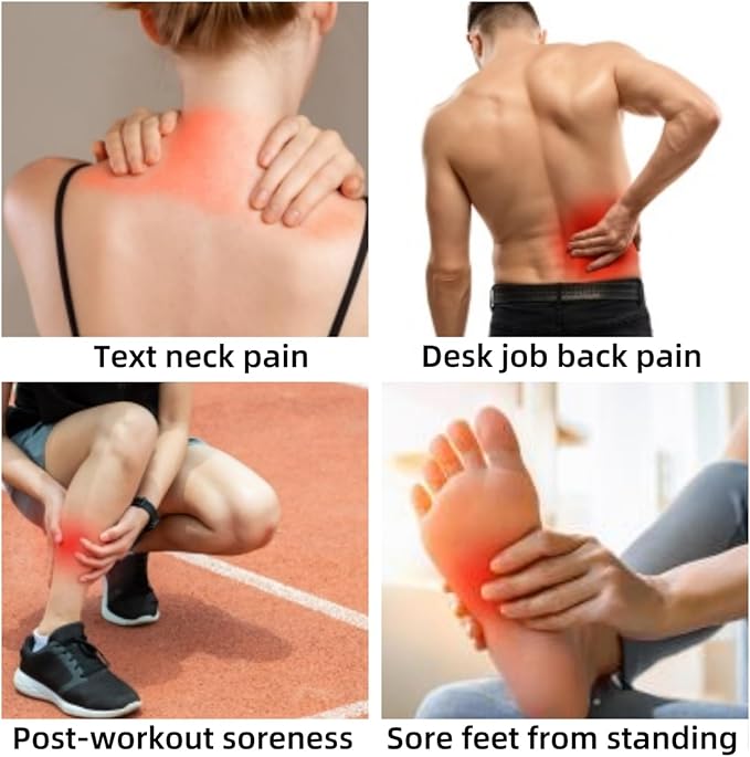 Massage Lacrosse Ball, Spiky Massage Ball, for Deep Tissue, Trigger Point and Myofascial Release, Muscle Knots, and Yoga Therapy (Black-Grey)