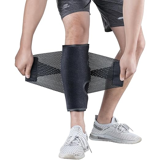 Calf Brace Leg Compression Sleeves for Men & Women, Shin Splints for Calf Muscle Wrap, Diamond-shaped Elastic Band for Pressure, fit Swelling, Varicose Vein Pain Relief, Running, Fitness (L/XL-2 pcs)