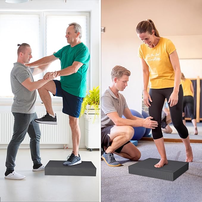 Balance Pad 19.8 * 15.7 * 2.4",XL Balance Pad for Physical Therapy,Extra Large Foam Balance Board Stability Pad for Rehabilitation Core Training Stretching Mobility