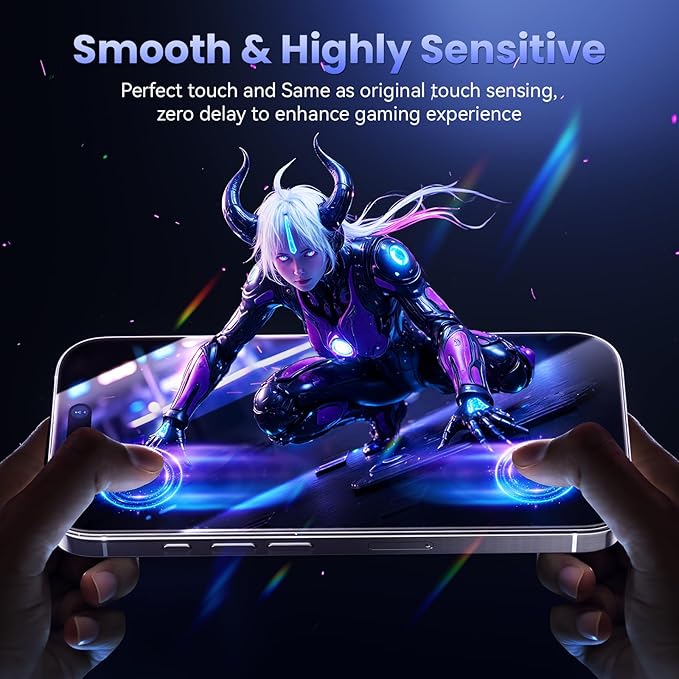 3 Pack Screen Protector for iPhone17 Pro Max【6.9" 】,iPhone 17promax Screen Protector with 1-Second Auto-Install,9H Hardness, Military-Grade Shatterproof, Full Coverage, HD Clear Glass film,Case Friendly