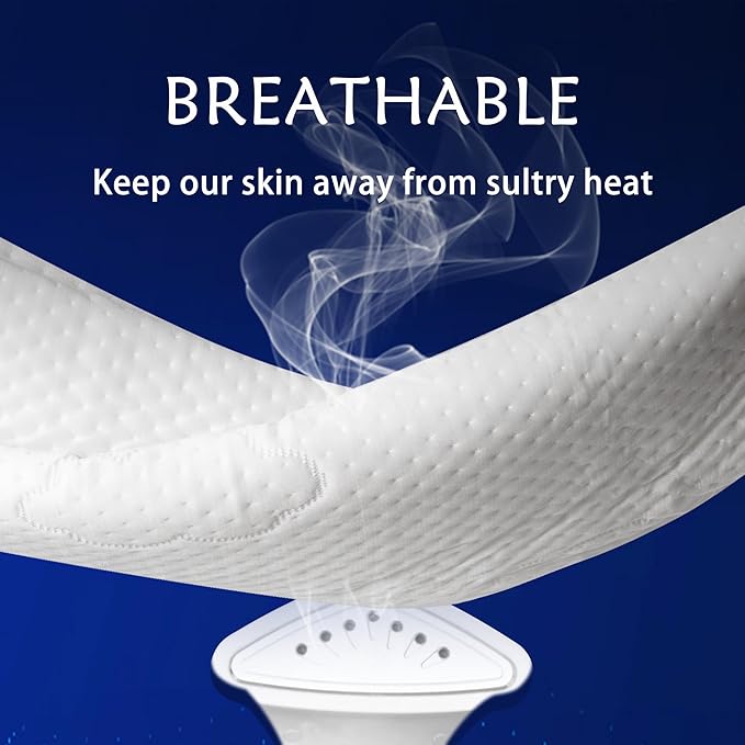 Body Pillow, Cooling Memory Foam Body Pillows for Adults Sleeping,Big Large Firm Full Body Pillow for Side Sleeper