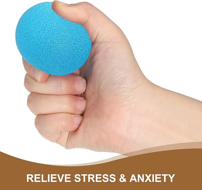 PATIKIL Hand Exercise Balls, Squeeze Balls Stress Balls for Adults Grip Strengthening Occupational Equipment