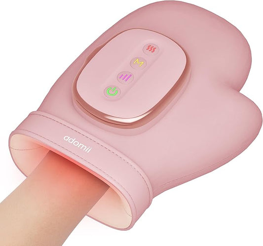 Hand Massager with Heat & Compression - Relieves Hand Fatigue & Soreness - Wrists & Fingers Massager for Stress & Pain Relief - Cordless Hand Massager for Arthritis & Carpal Tunnel - Ideal Gift
