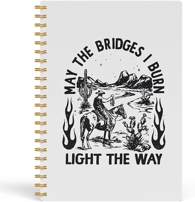 Vintage Western Cowboy Notebook, Horse Riding Cowboy Journal, Wild West Country Desert Journal for Writing, Western Office Supplies, Southwestern Spiral Notebook, 5.5x8.3 Inch 551