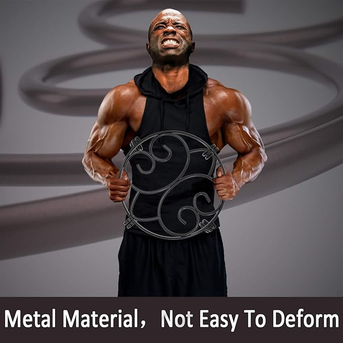 Yimobra Original Patented Plant Stand for Flower Pot Heavy Duty Potted Holder Indoor Outdoor, Metal Rustproof Iron Garden Container Round Supports Rack for Planter, Black, 11.8 Inches