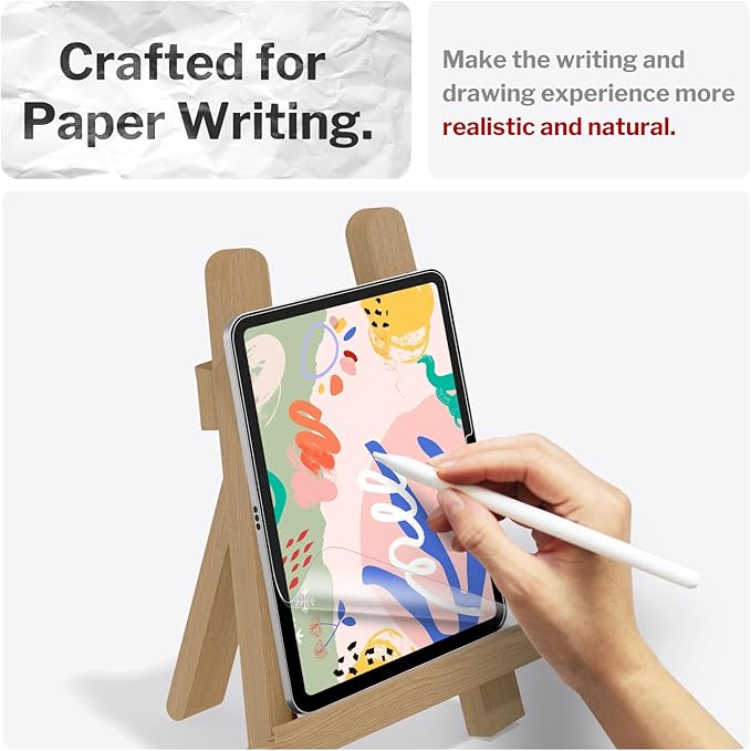 bersem 2 Pack Paperfeel Screen Protector Compatible with iPad A16 11th / 10th Generation (2025/2022), Crafted for Natural Writing, Less Reflection, AlignGuard Pro Installation