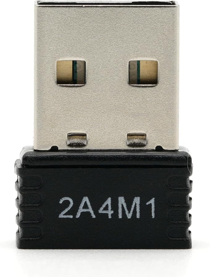 WiFi 4 USB Nano Wireless Network Dongle Adapter for Linux (Black)