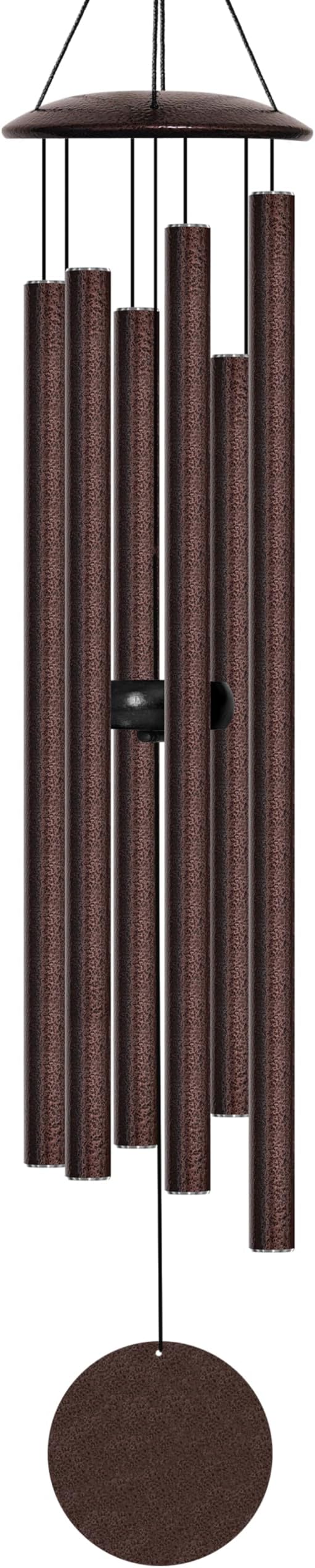 38" Large Wind Chimes with Classic Sound, Coolest Metal Windchimes Outdoors with Pine Wood Striker, Unique Gift for Mom, Garden Decoration(Frosted Brown)